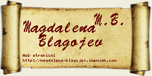 Magdalena Blagojev vizit kartica